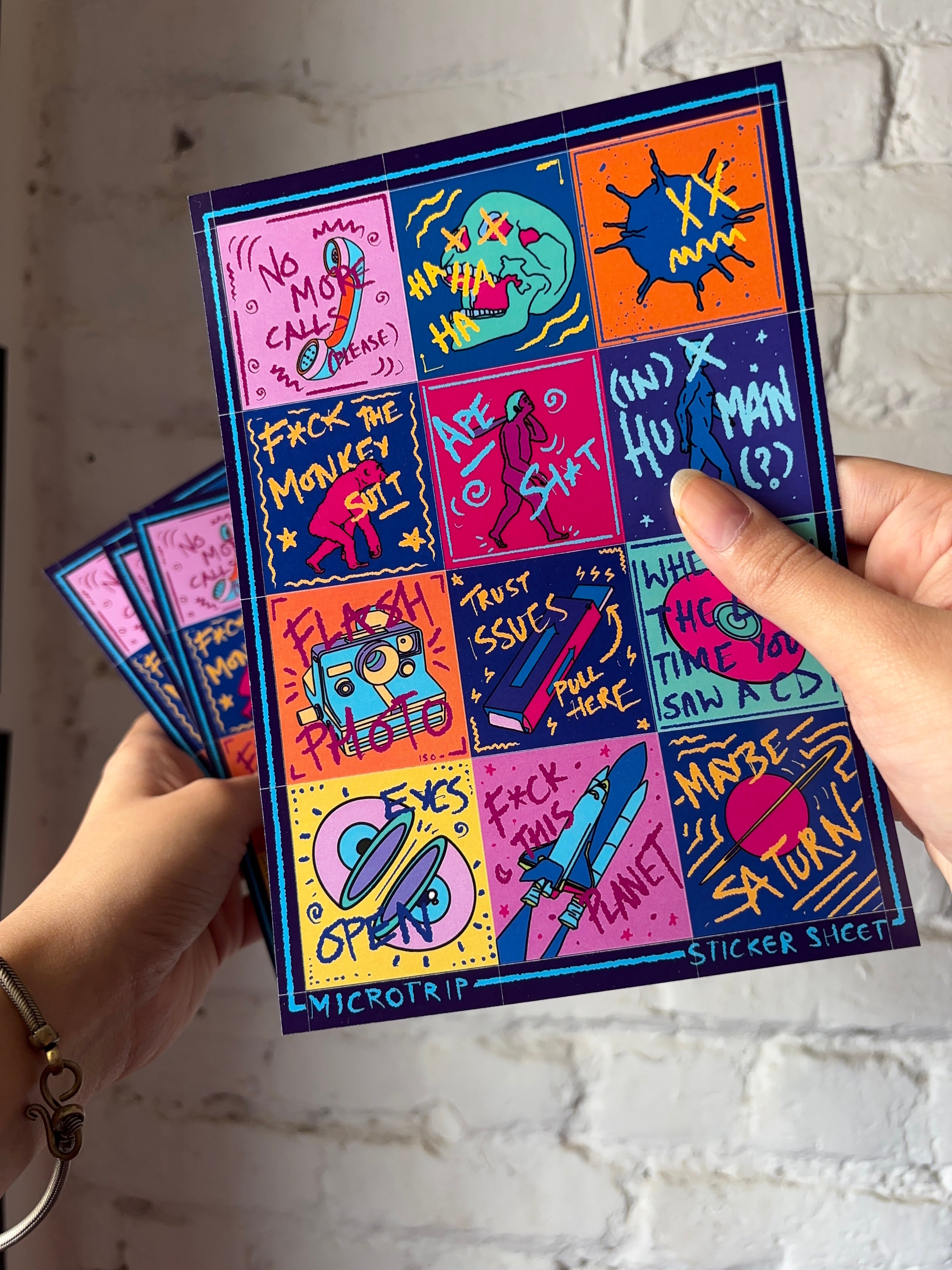 Existential Dread Sticker Pack (2 Sheets)