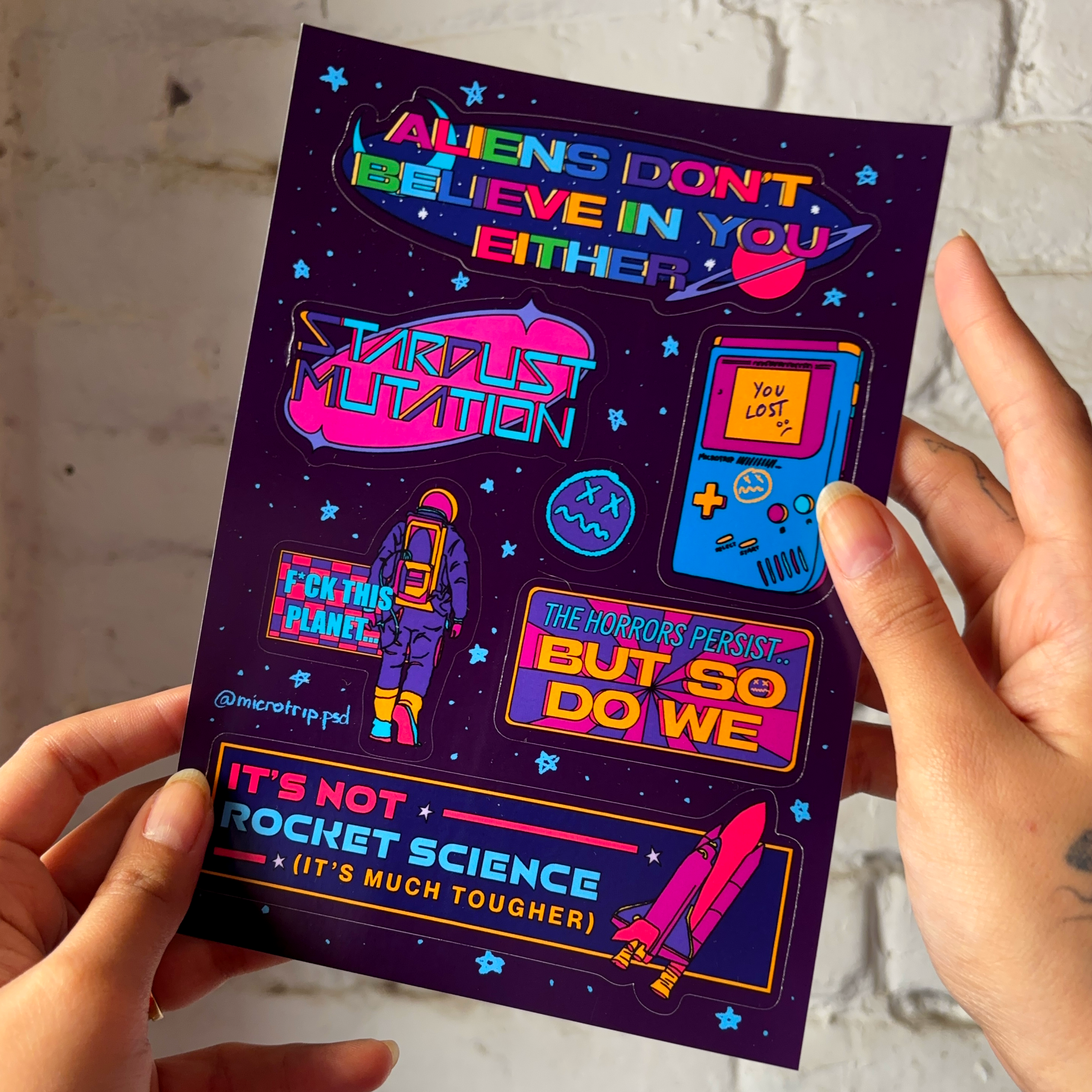 The complete Sticker pack (5 sheets)