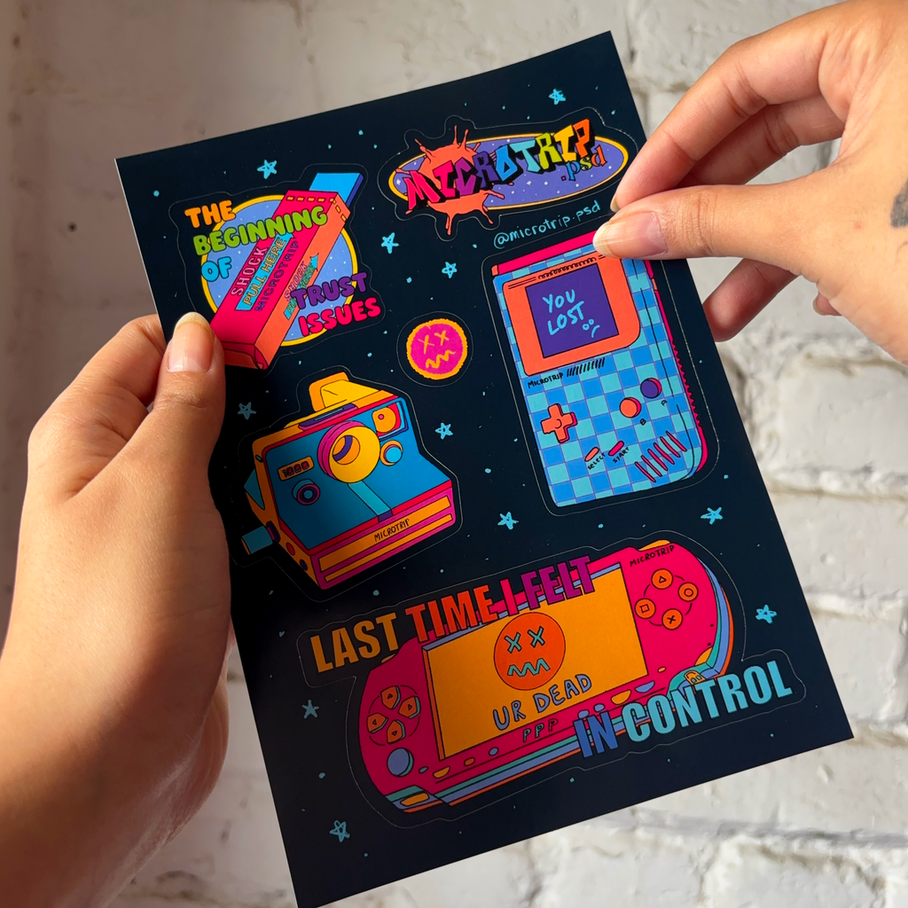 The complete Sticker pack (5 sheets)
