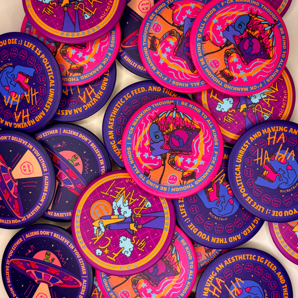 Cosmic Crises Badge Pack (set of 4)