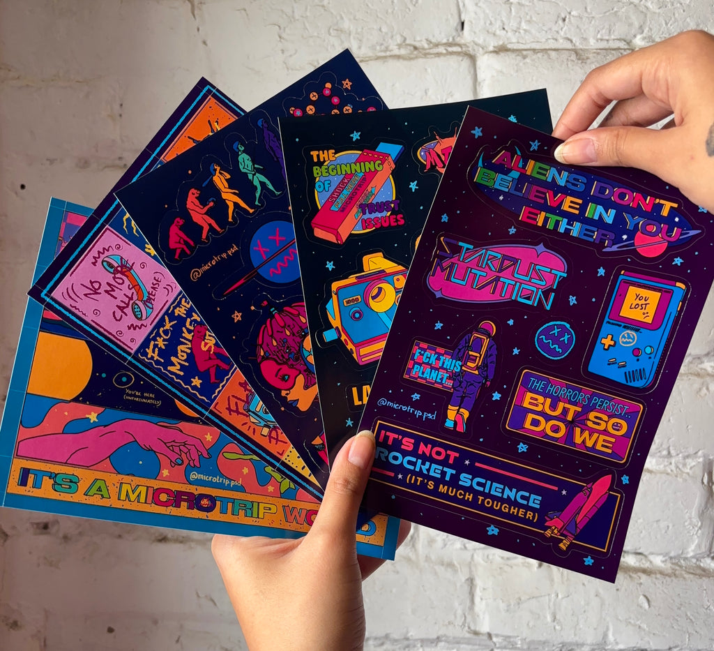 Macro (trip) Mystery Sticker and Badge Bundle