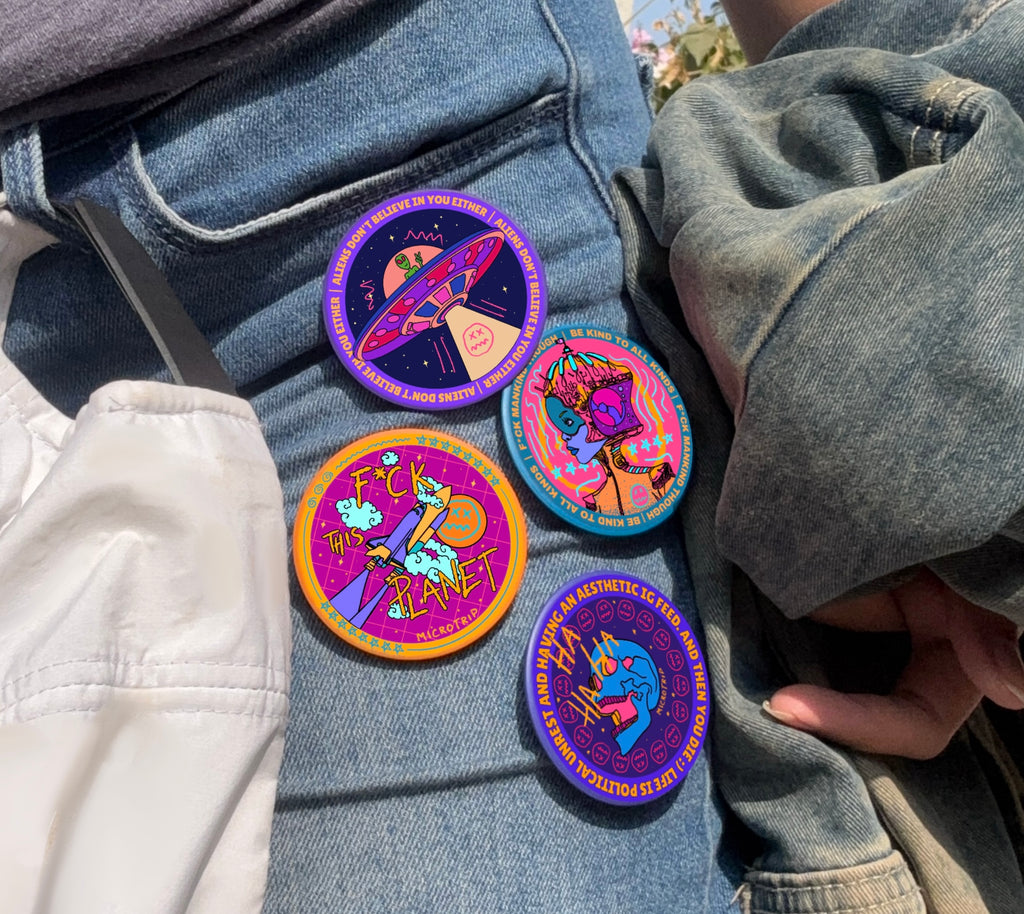 Macro (trip) Mystery Sticker and Badge Bundle